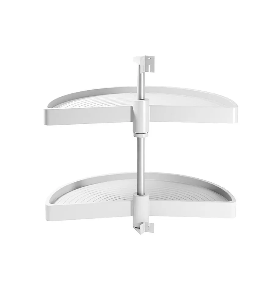 CESTELLO GIREVOLE MEZZA LUNA BIANCO, PER MODULI 80 CM